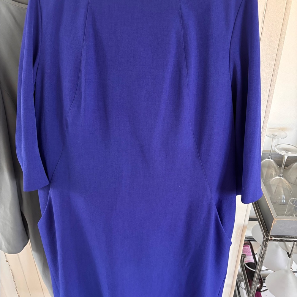 MM Lafleur Royal Blue Long Sleeve Dress